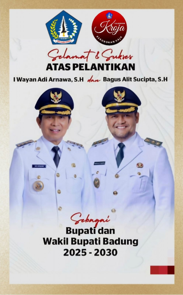 Pelantikan Bupati Badung dan Wakil Bupati Badung 2025-2030